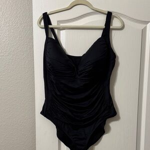 Elegant Black One-Piece Swimsuit